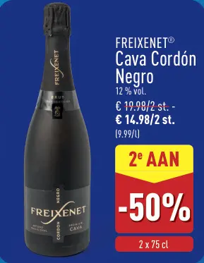 Promotie: FREIXENET Cava Cordón Negro
