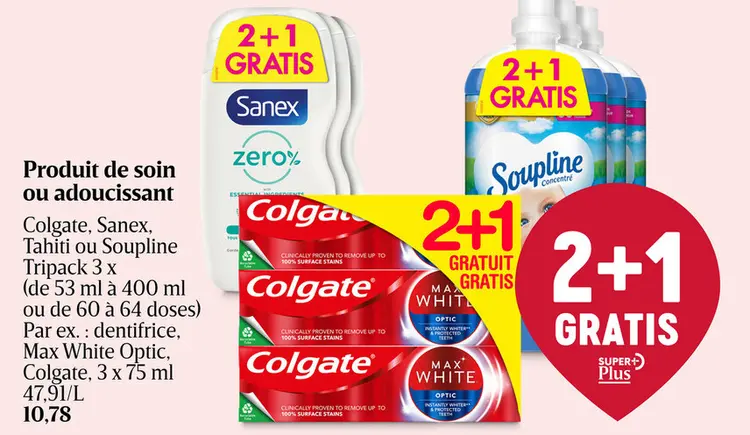 Offre: Produit de soin ou adoucissant