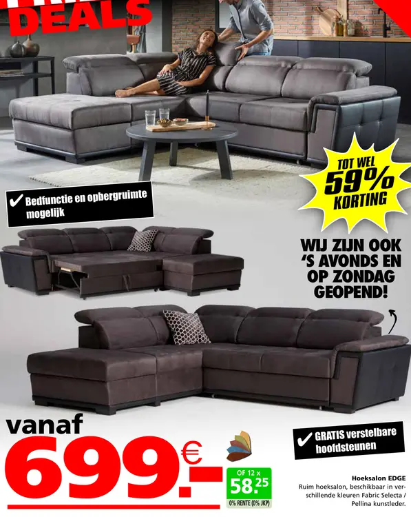 Aanbieding: Hoeksalon EDGE