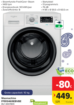 Aanbieding: Wasmachine FFB10469EBVBE