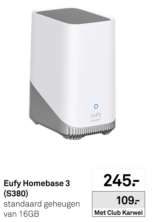 Aanbieding: Eufy Homebase 3 (S380)