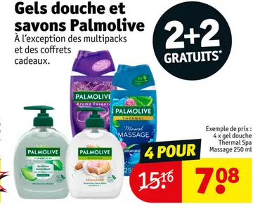 Offre: Gels douche et savons Palmolive