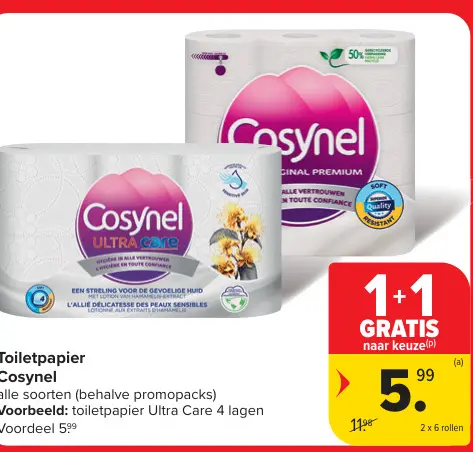 Promotie: Toiletpapier