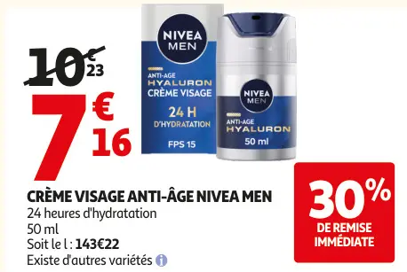 Offre: Crème visage anti-âge