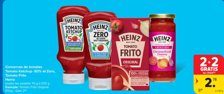 Offre: Conserves de tomates Tomato Ketchup