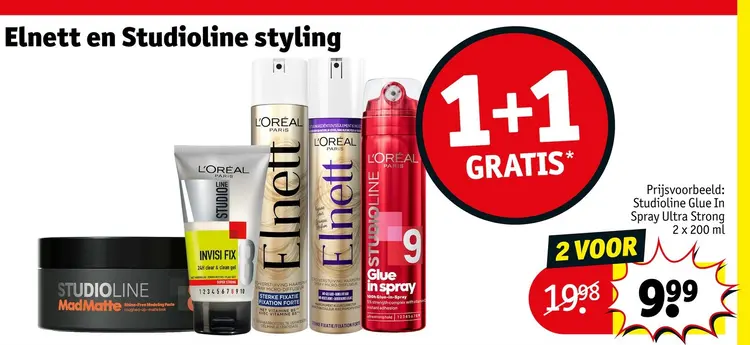 Aanbieding: Elnett en Studioline styling