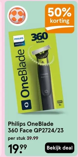 Aanbieding: OneBlade 360 Face QP2724/23