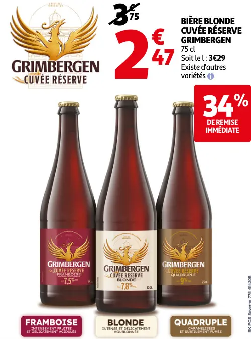 Promotie: Bière blonde cuvée réserve