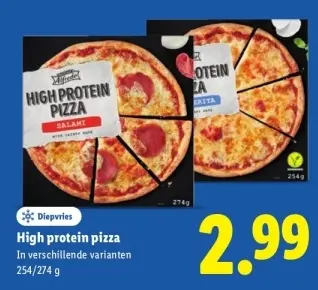 Aanbieding: High protein pizza