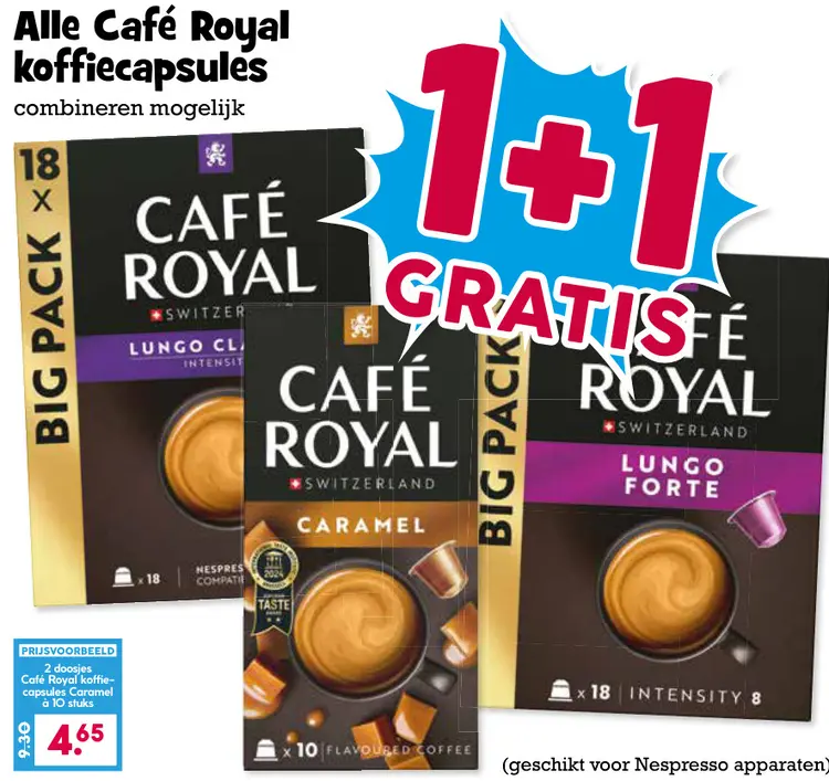 Aanbieding: Café Royal koffiecapsules