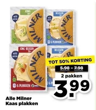 Aanbieding: Alle Milner Kaas plakken
