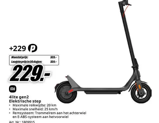 Aanbieding: 4lite gen2 Elektrische step