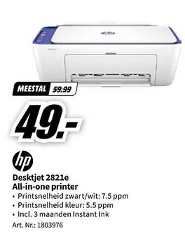 Aanbieding: hp Desktjet 2821e All - in - one printer