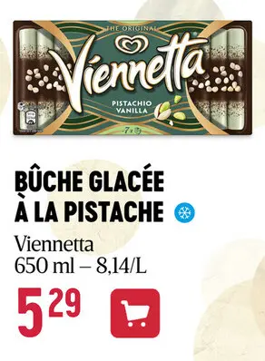 Offre: Buche glacee a la pistache