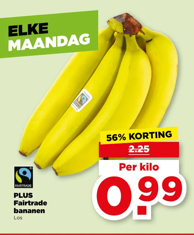 Aanbieding: Fairtrade bananen