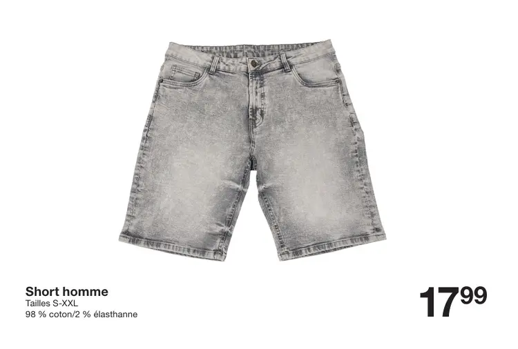 Offre: Short homme
