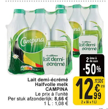 Offre: Lait demi-écrémé Halfvolle melk
