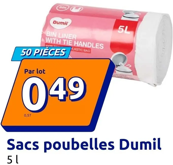 Offre: Dumil Sacs poubelles Dumil