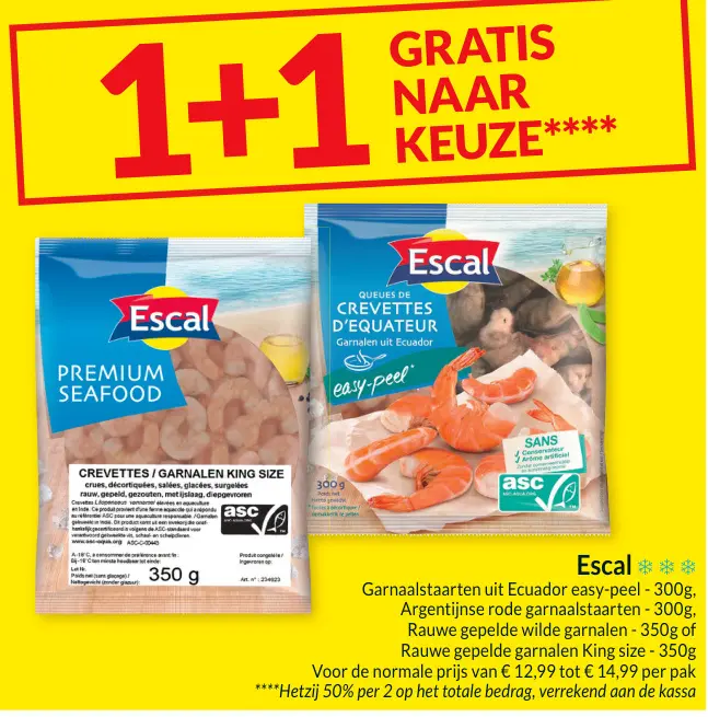 Promotie: Garnaalstaarten uit Ecuador easy-peel