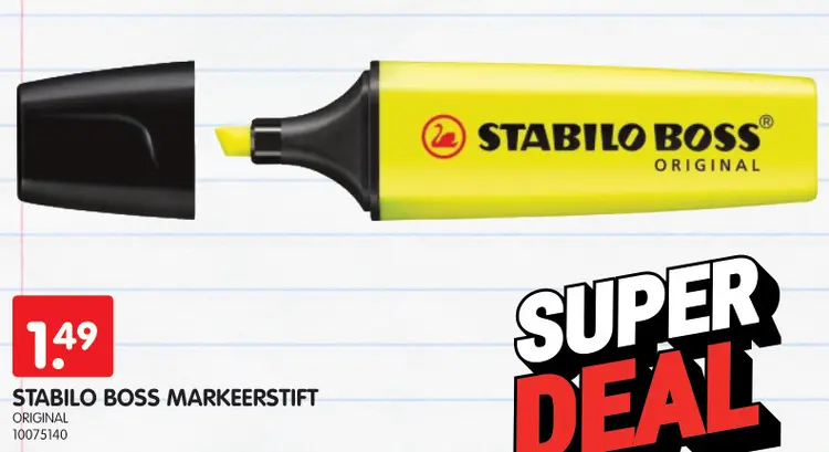 Promotie: Stabilo boss markeerstift
