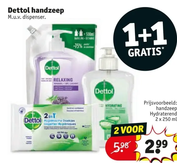 Aanbieding: Dettol handzeep