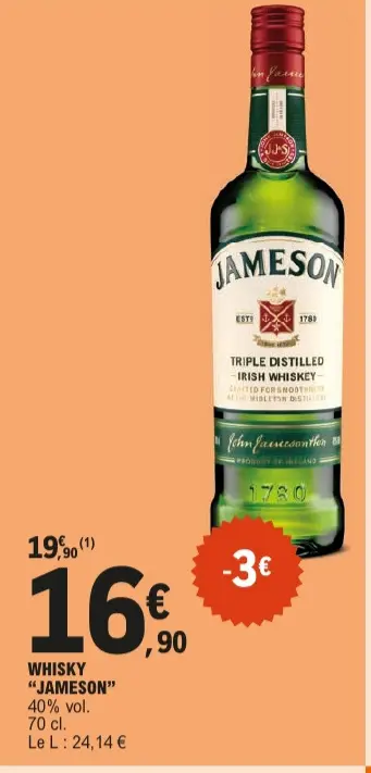 Offre: Whisky "JAMESON"