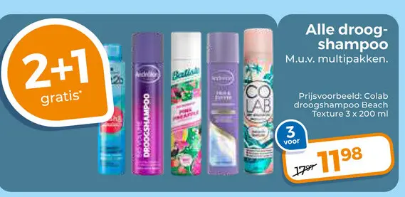 Aanbieding: Alle droogshampoo