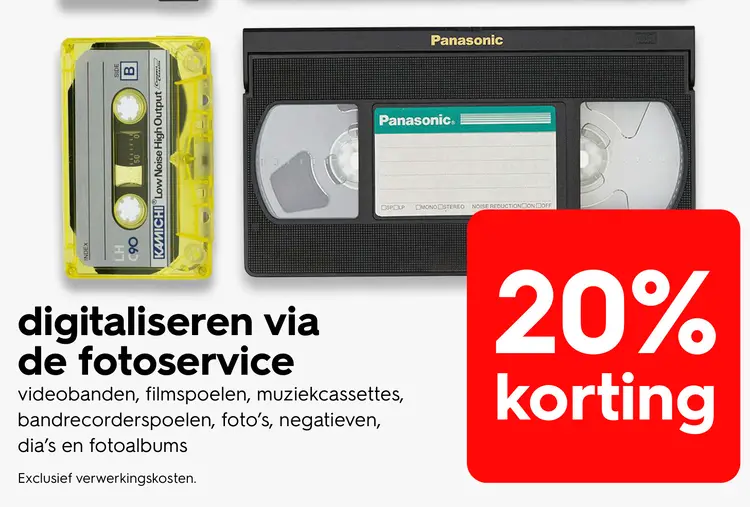 Promotie: Digitaliseren via de fotoservice