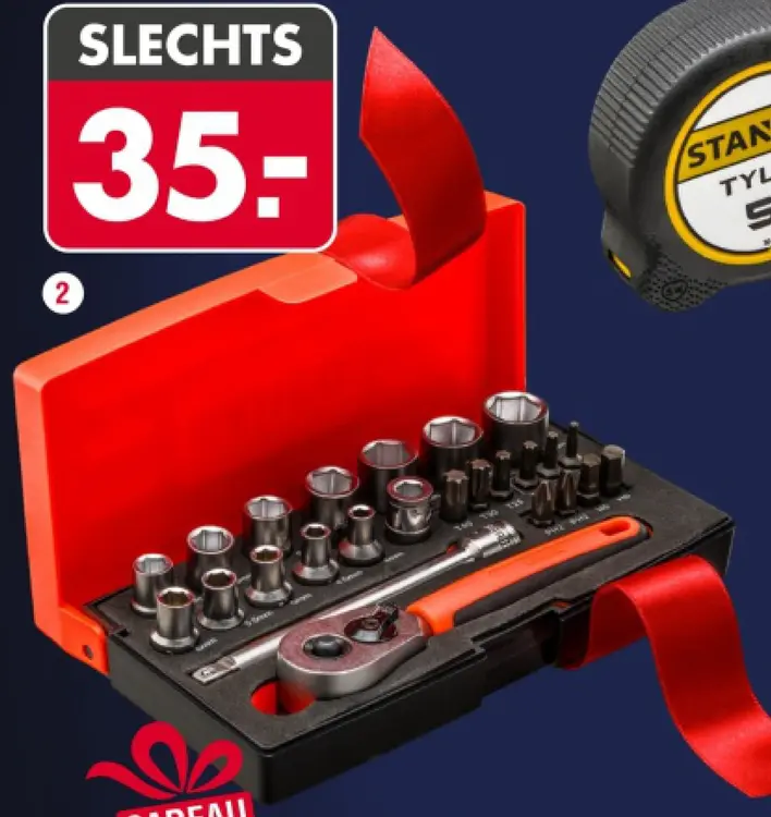 Aanbieding: Bahco Doppenset 1/4" 25-delig