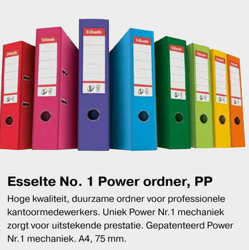 Aanbieding: Esselte No. 1 Power ordner, PP