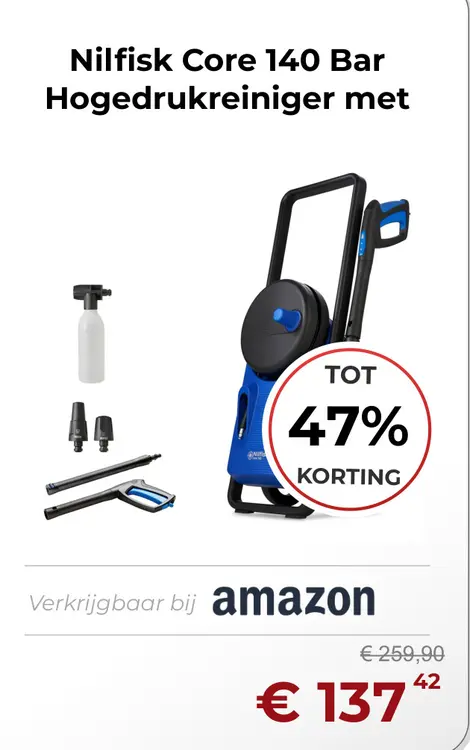 Aanbieding: Nilfisk Core 140 Bar Hogedrukreiniger