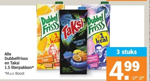 Aanbieding: DubbelFrisss en Taksi