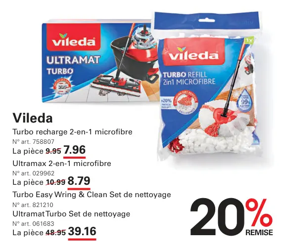 Offre: Turbo recharge 2-en-1 microfibre