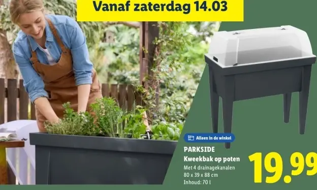 Aanbieding: Kweekbak op poten