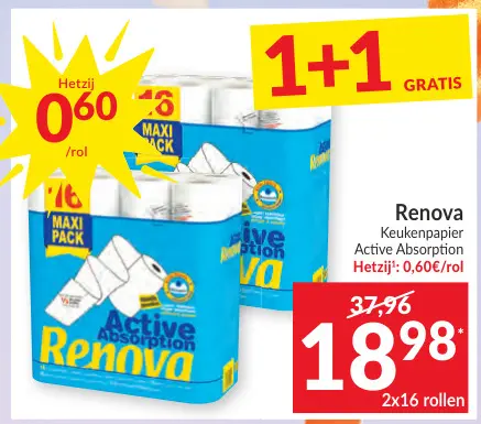 Promotie: Keukenpapier Active Absorption