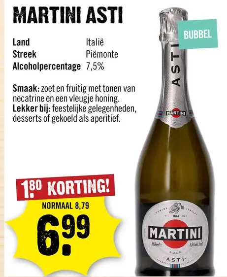 Aanbieding: Martini asti