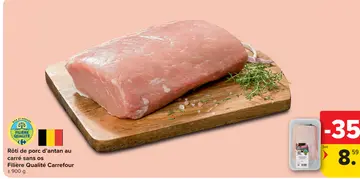 Offre: Rôti de porc d'antan au carré sans os