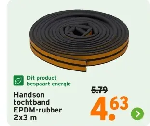 Aanbieding: tochtband EPDM-rubber