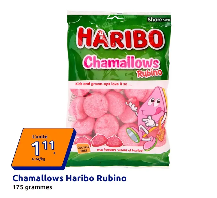 Offre: Chamallows Haribo Rubino