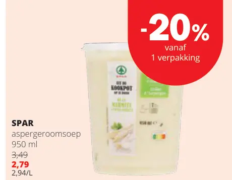 Promotie: Aspergeroomsoep