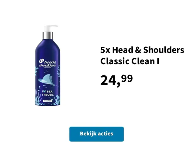 Aanbieding: Head & Shoulders Classic Clean