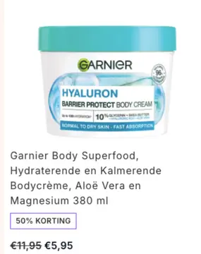 Aanbieding: Garnier Body Superfood, Hydraterende en Kalme