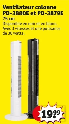 Offre: Ventilateur colonne PD-3880E et PD-3879E