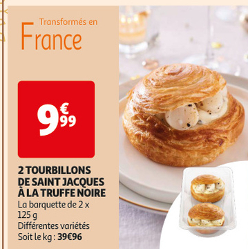 Aanbieding: 2 TOURBILLONS DE SAINT JACQUES A LA TRUFFE NO