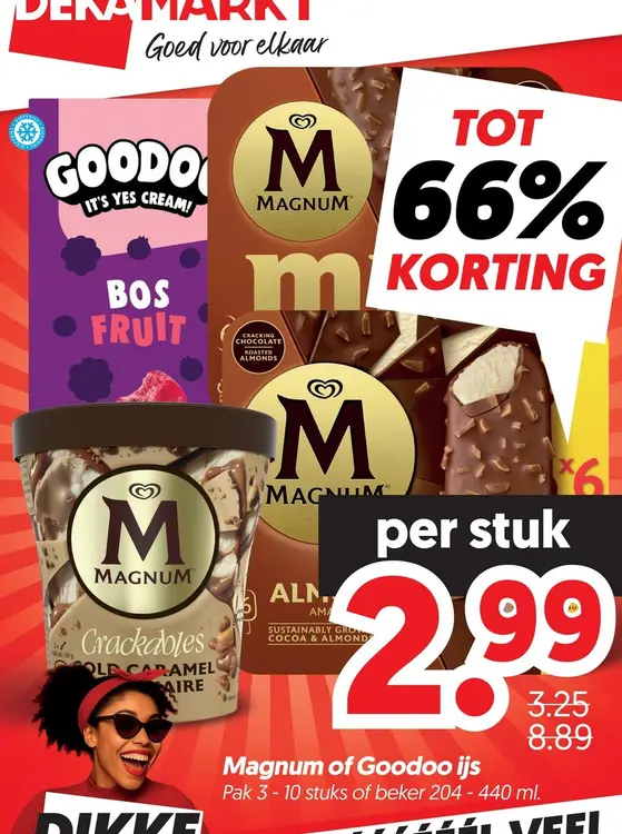 Aanbieding: Magnum of Goodoo ijs