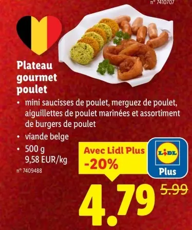 Offre: Plateau gourmet poulet