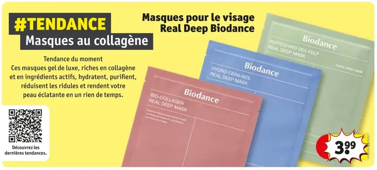 Offre: Masques pour le visage Real Deep Biodance