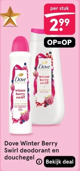 Aanbieding: Dove Winter Berry Swirl deodorant en douchege