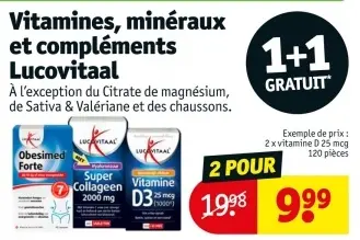 Offre: Vitamines, minéraux et compléments