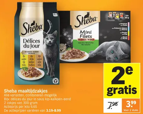 Promotie: Sheba maaltijdzakjes